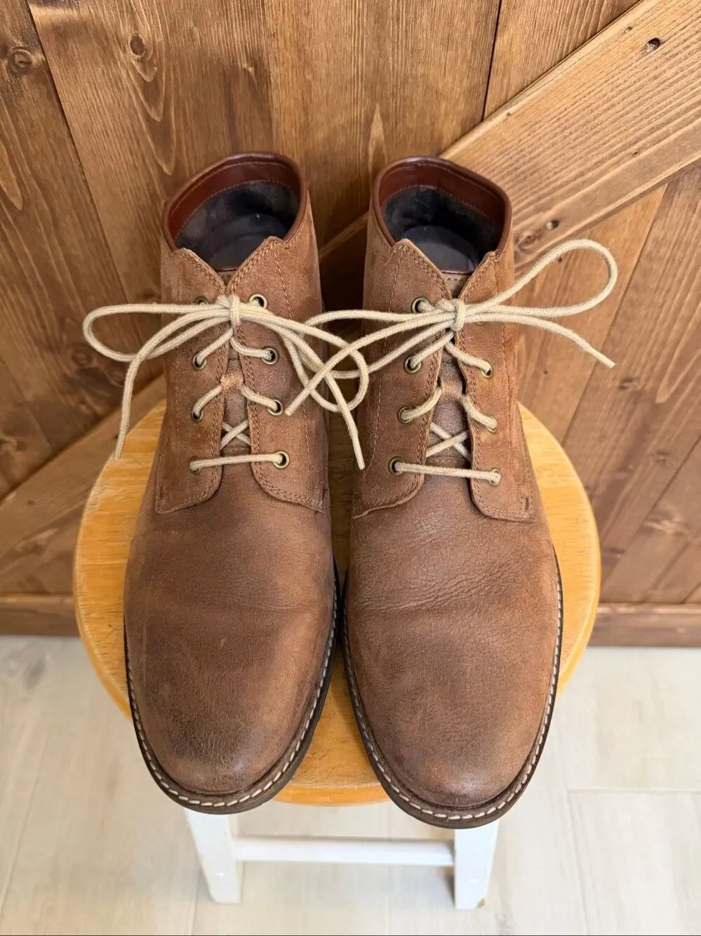 Cole Haan Men’s Brown Suede Chukka Boots – Size 10.5